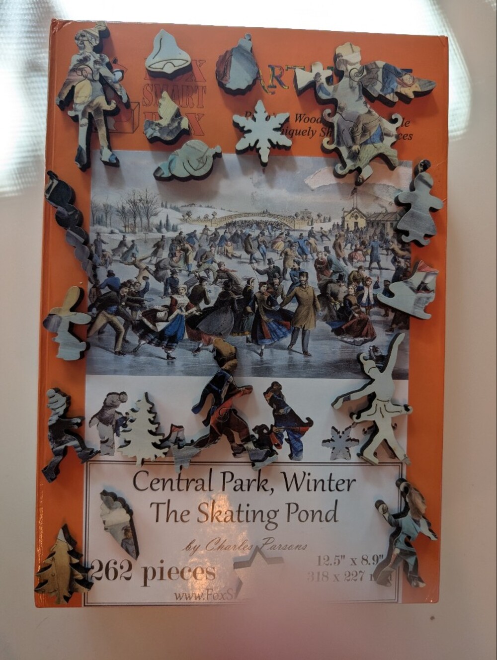 Fox Smart Box Puzzle: Central Park Winter - The Skating Pond (262 pcs)